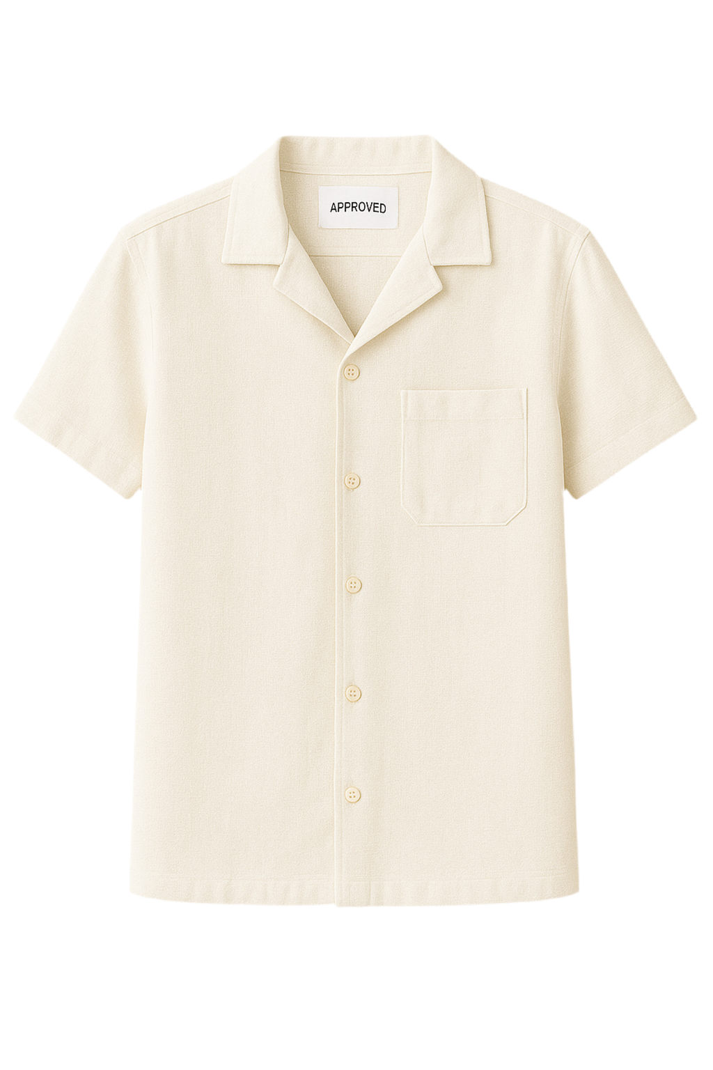 Minimal White Summer Set – Men’s Shirt & Shorts (Solid Edition)
