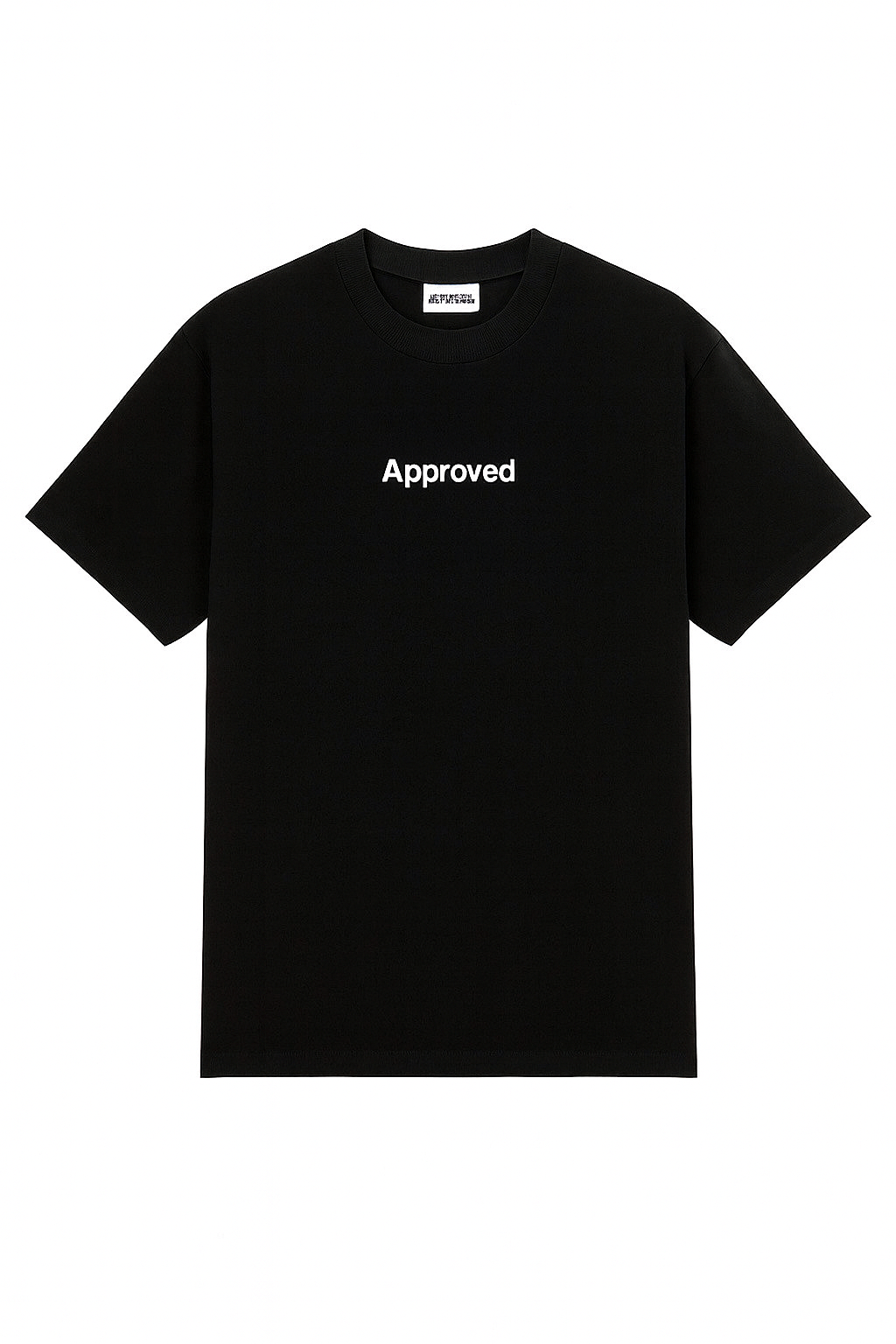Approved Classic Black T-Shirt – Minimal Streetwear Essential