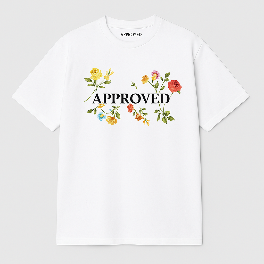 APPROVED” Floral – Minimalist Typeface Edition