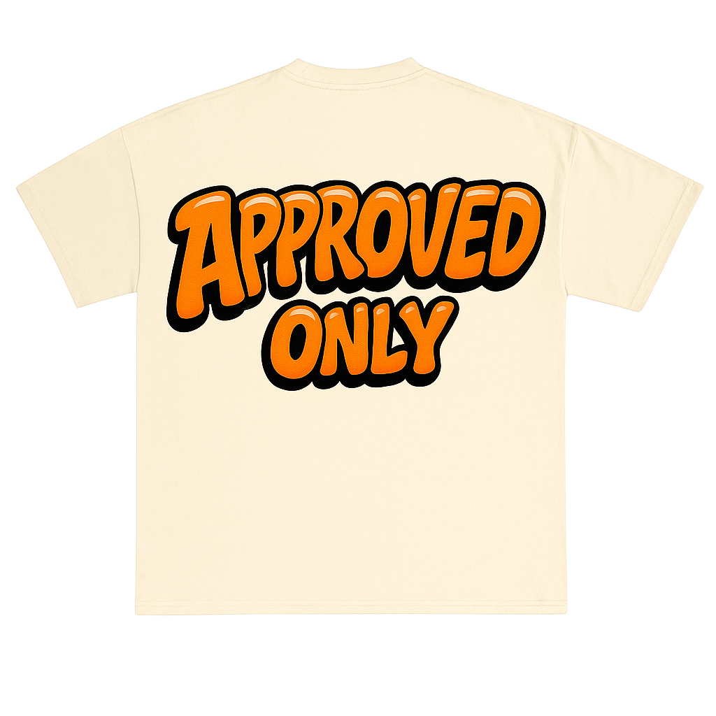 Approved Only T-Shirt – Cream Edition