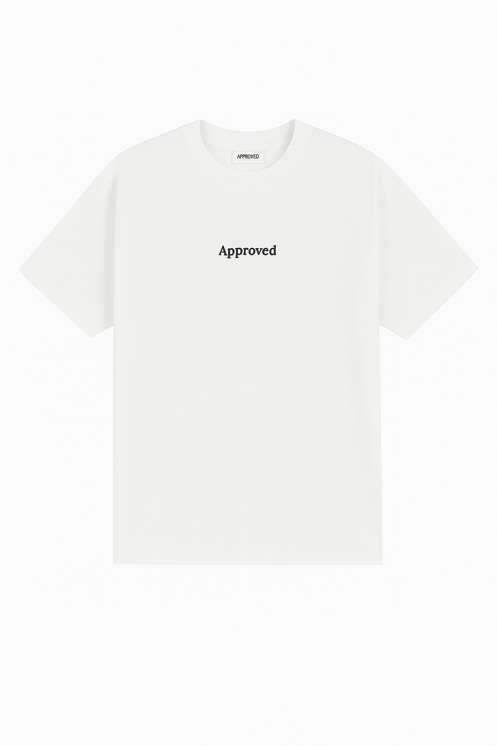Approved Classic White T-Shirt – Minimal Streetwear Essential